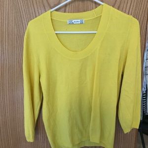 Zara yellow sweater